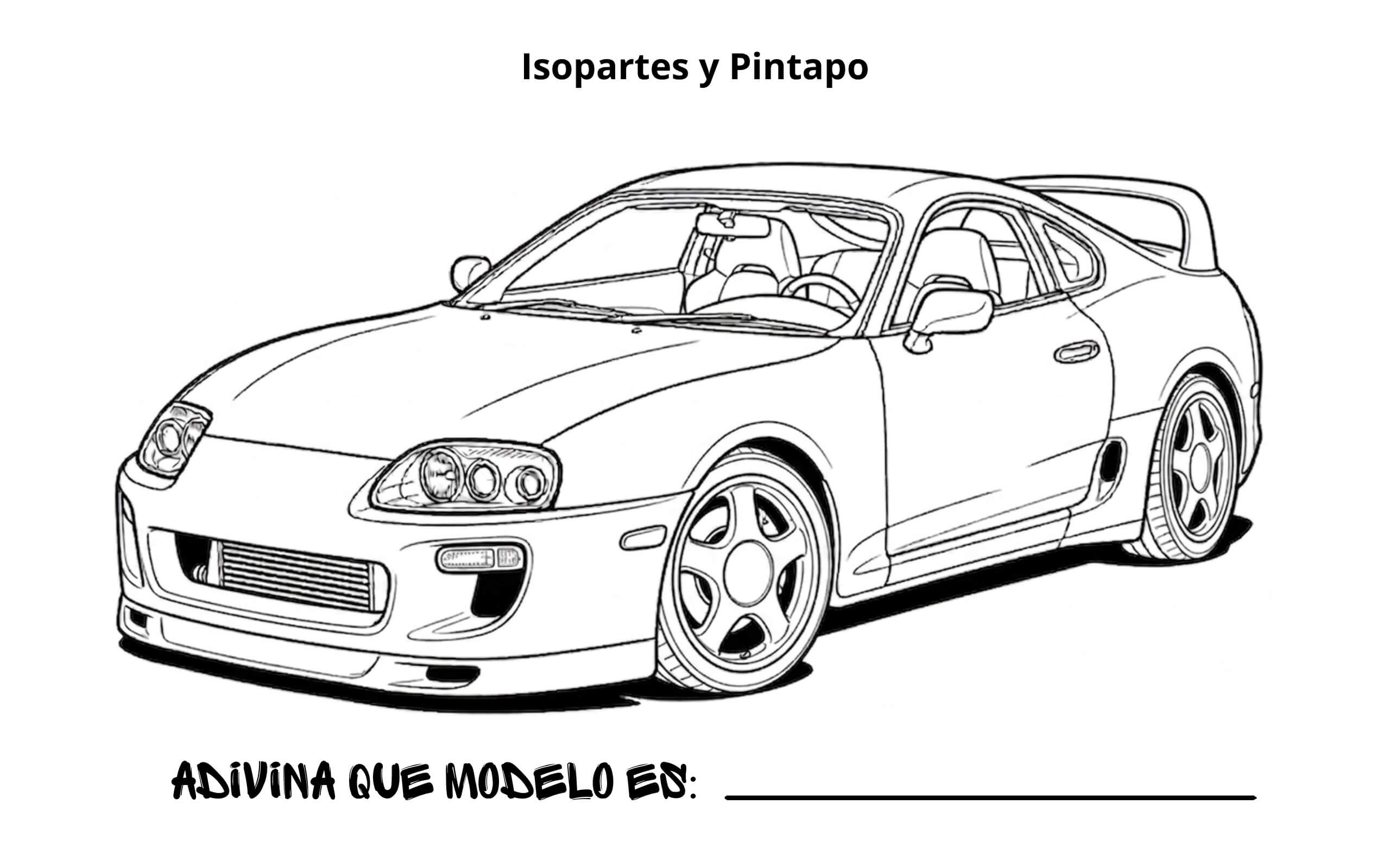 Libro Digital GRATIS Colorear, Pintar, Autos (3 Ilustraciones) PDF
